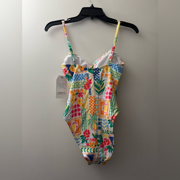 Time and Tru Multicolor One Piece Swimsuit - Picture 5 of 6